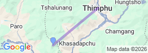 4 Days Bhutan At Glance Map