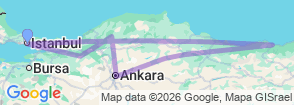 9 Days Full Black Sea Tour Turkey Map