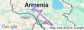 Around Armenia 7 Days 6 Nights Tour Map