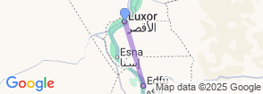 5 Days Trip to Luxor & Edfu & Kom Ombo Temples Map