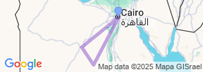 6 Days Cairo, Baharyia, Gara Cave Safari Tours Map