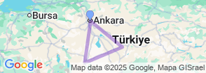 5 Days Anatolia Tour Package Map
