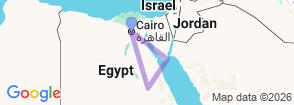 7 Days Cairo Luxor and Sharm El Shiekh Holiday Map