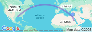 Cairo, Alexandria, Luxor and Aswan 8 Days Holiday Map