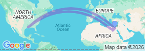 8 Days Cairo & Giza Pyramids & Western Desert Safari and Alexandria Map