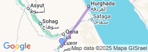 7 Days Trip to Luxor & Edfu & Kom Ombo Temples and Hurghada Map