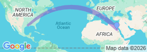 7 Days Trip to Luxor & Cairo and Alexandria by Flight Map