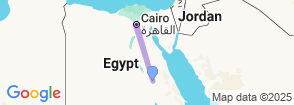 7 Days Trip to Luxor & Cairo by Flight Map