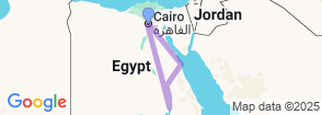 11 Days Cairo, Nile Cruise & Hurghada by Sleeper Train Map