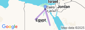 11 Days Cairo, Luxor & Desert Safari Tour Map