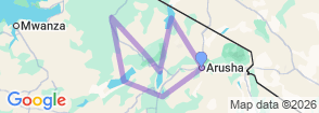 Tanzania Adventure Safari & Remote Tribes Map
