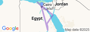 14 Days Holiday All Over Egypt (9 Destinations) Map