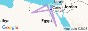 14 Days Cairo, Alexandria, Nile Cruise & Siwa Oasis, Sharm Map