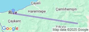Daily Rize Ayder Tour Map