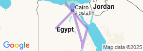 19 Days Cairo, Desert Safari to Luxor, Nile Cruise, Hurghada & Alexandria Map