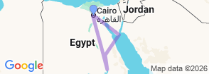 8 Days Cairo, Aswan, Luxor and Sharm El Sheikh Holiday Map