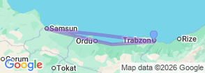 3 Days Samsun, Ordu and Giresun Private Tour from Trabzon Map