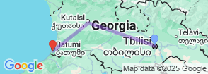 8 Days Group Tour to Georgia Map