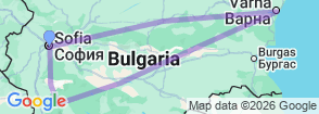 11 Days Discovery Train Tour Bulgaria Map