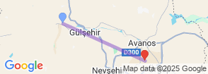 One Way Transfer Nevsehir Airport to Cappadocia Map