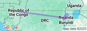 9 Days Rwanda and Congo Adventure. Map
