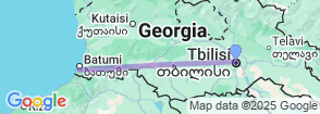 Georgia Tbilisi -Batumi Tour 7 Days Map