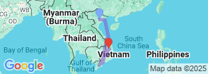 Highlight of Vietnam (12 Days - 11 Nights) Map