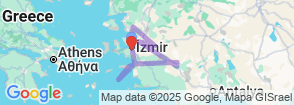  Seven Churches of Revelation Turkey Greece 8 Days Trip Map