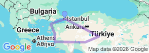 8 Days Special Turkiye Group Series Tour Map