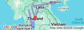 Thailand - Laos - Vietnam (15 Days - 14 Nights) Map