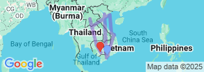 Indochina Revealed (19 Days - 18 Nights) Map