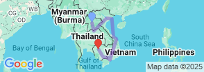Best of Indochina (17 Days - 16 Nights) Map