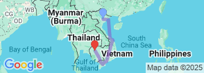 Vietnam-Cambodia Explorer (15 Days - 14 Nights) Map