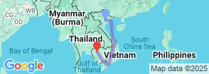 Essential Cambodia-Vietnam (14 Days - 13 Nights) Map