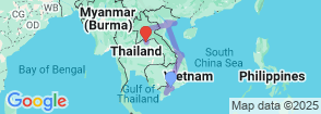 Vietnam-Laos Highlight (15 Days - 14 Nights) Map