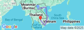 World Heritage Site of Indochina (16 Days - 15 Nights) Map