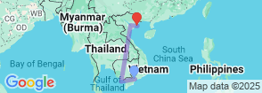 Sai Gon - Phu Quoc - Ha Noi - Ha Long (10 Days - 9 Nights) Map