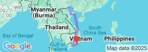 Hanoi - Halong - Danang - Hoian - Saigon - Muine (12 Days - 11 Nights) Map