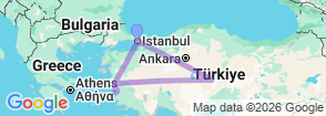 Turkey Express Highlights: 7 Days Istanbul, Cappadocia, Kusadasi & Ephesus Map