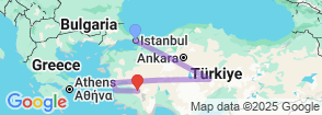 Express 4 Days Istanbul Cappadocia Ephesus and Pamukkale Tour Map
