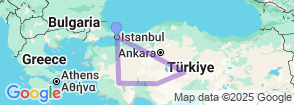 Explore Turkey's Wonders: Istanbul, Cappadocia & Pamukkale in 6 Days Map