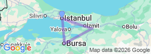 3 Day Discover Marmara Natural Eco Tour Map