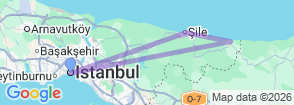 3 Day Istanbul Black Sea Eco Tour Map