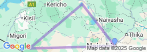 4 Days Rift Valley & Masai Mara Map
