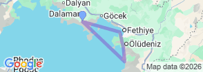 WEST LYKIAN WAY 6 DAYS Map