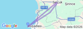 Ephesus & Virgin Mary's House Daily Departure from Kusadasi Map