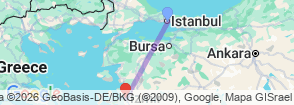 Daily Pergamon Tour from Istanbul Map