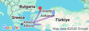 6 Days Ankara Ephesus Pamukkale Istanbul Tours Map