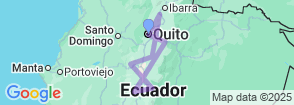 8 Days in Ecuador's Heartland: From Mountains to Hot Springs Map