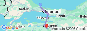 Private Transfer to Bursa Uludag Hotels from Sabiha Gokcen or Istanbul Airport Map